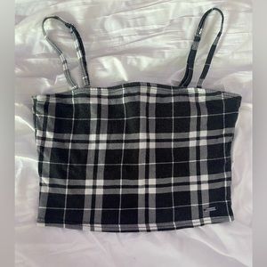 Hollister shirt, size: s, color: black & white